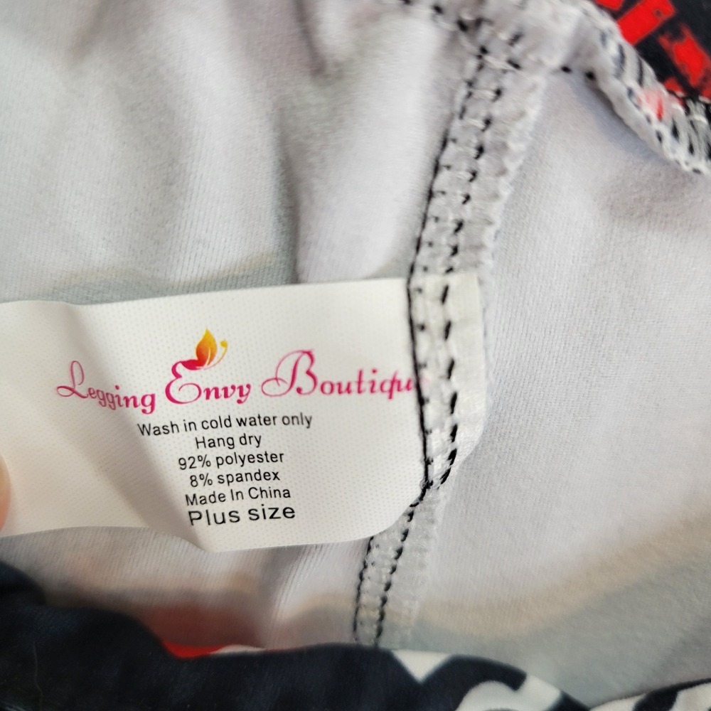 Legging Envy Boutiques Kansas City Polyester Spandex Ankle Leggings Plus Size - Picture 6 of 6